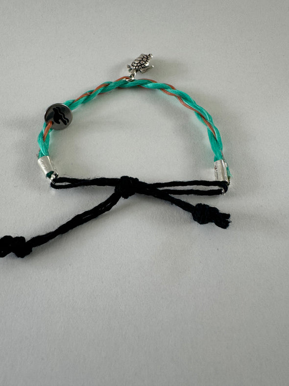 Adjustable turtle ghost fishing bracelet